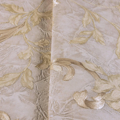 Luxury Beige Striped Embossed Wallpaper, Home Wall Decor, Aesthetic Wallpaper, Textured Wallcovering Non-Adhesive- 41.7”W X 393”H - Adawall -Houston Wallpaper Store - Walcoverings, Curtains & Wall Panels