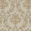 Luxury Damask Embossed Wallpaper, Light Brown 3D Textured Wallcovering, Traditional, Extra Large 114 sq ft Roll, Stylish Wallpaper, Luxury Floral - Walloro High End Wallcoverings & More