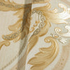 Luxury Deep Embossed Damask Wallpaper, Gold, Off White, Home & Commercial Use Decorative Wallcovering, Washable, Sturdy - Adawall -Houston Wallpaper Store - Walcoverings, Curtains & Wall Panels