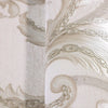 Luxury Deep Embossed Damask Wallpaper, White, Silver, Home & Commercial Use Decorative Wallcovering, Washable, Sturdy - Walloro High End Wallcoverings & More