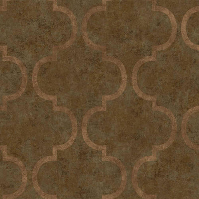 Luxury Moroccan Embossed Wallpaper, Rich Textured Wallcovering, Traditional, Shiny Dark Brown, Extra Large 114 sq ft Roll, Washable, Elegant - Adawall -Houston Wallpaper Store - Walcoverings, Curtains & Wall Panels