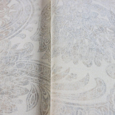 Luxury Paisley Wallpaper, Rich Textured Wallcovering, Traditional, Extra Large 114 sq ft Roll, Washable, Home Decor, White - Adawall -Houston Wallpaper Store - Walcoverings, Curtains & Wall Panels