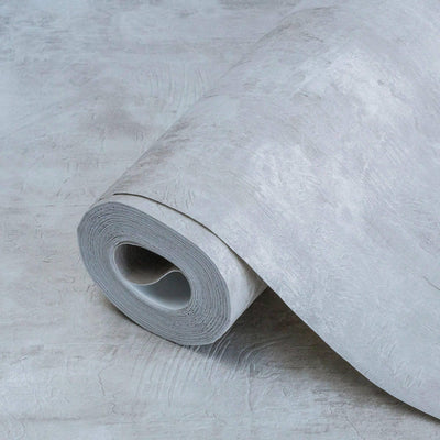 Modern Abstract Distressed Wallpaper, Rich Textured Embossed Wallcovering, Traditional, Luxury Wallpaper, Extra Large 114 sq ft Roll, White - Adawall -Houston Wallpaper Store - Walcoverings, Curtains & Wall Panels