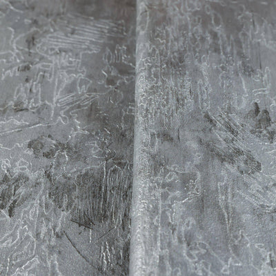 Modern Abstract Distressed Wallpaper, Rich Textured Embossed Wallcovering, Traditional, Stylish, Extra Large 114 sq ft Roll, Metallic Silver - Adawall -Houston Wallpaper Store - Walcoverings, Curtains & Wall Panels