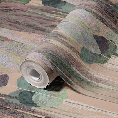 Modern Art Wall Mural, Trees Wallpaper, Beige Oversized Nature Theme Customized Wall Covering, Non-Woven, Non-Adhesive, Removable, Washable, Large - Adawall -Houston Wallpaper Store - Walcoverings, Curtains & Wall Panels