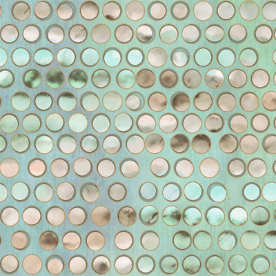 Modern Circles Geometric Wallpaper, Rich Textured Embossed Wallcovering, Traditional, Green Luxury Wallpaper, Extra Large 114 sq ft Roll - Adawall -Houston Wallpaper Store - Walcoverings, Curtains & Wall Panels