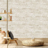 Modern Circles Geometric Wallpaper, Rich Textured Embossed Wallcovering, Traditional, Luxury Wallpaper, Extra Large 114 sq ft Roll, Washable - Walloro High End Wallcoverings & More