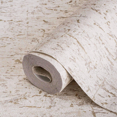Modern Cork Embossed Wallpaper, Rich Textured Wallcovering, Ivory, Traditional, Camper Van Log Cabin Decor, Extra Large 114 sq ft Roll - Adawall -Houston Wallpaper Store - Walcoverings, Curtains & Wall Panels