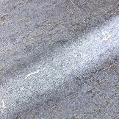 Modern Cork Gray Gold Embossed Wallpaper, Rich Textured Wallcovering, Traditional, Camper Van Log Cabin, Large 114 sq ft Roll, Washable - Adawall -Houston Wallpaper Store - Walcoverings, Curtains & Wall Panels