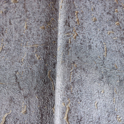 Modern Cork Gray Gold Embossed Wallpaper, Rich Textured Wallcovering, Traditional, Camper Van Log Cabin, Large 114 sq ft Roll, Washable - Adawall -Houston Wallpaper Store - Walcoverings, Curtains & Wall Panels