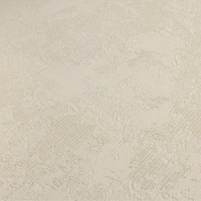 Modern Deep Embossed Wallpaper, Cream Solid Color Plain Elegant Sparkling Glittering Wallcovering, Easy Clean, Abstract, Plain, Non-Woven - Adawall -Houston Wallpaper Store - Walcoverings, Curtains & Wall Panels