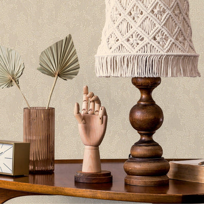 Modern Deep Embossed Wallpaper, Light Tan Solid Color Plain Elegant Sparkling Glittering Wallcovering, Easy Clean, Abstract, Plain, Non-Woven - Adawall -Houston Wallpaper Store - Walcoverings, Curtains & Wall Panels