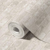 Modern Embossed Stone Brick Wallpaper, White, Ivory Home Wall Decor, Realistic 3D Textured Wallcovering, Wall Accent - Adawall -Houston Wallpaper Store - Walcoverings, Curtains & Wall Panels