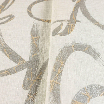 Modern Letters Wallpaper, Rich Textured Wallcovering, Traditional, Kids Room, Large 114 sq ft Roll, Washable, Alphabets Wallpaper, White - Adawall -Houston Wallpaper Store - Walcoverings, Curtains & Wall Panels