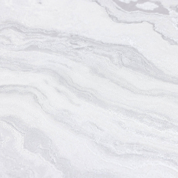 Modern Light Color Marble Wallpaper, White Home Wall Decor, Marbled Textured Wall Covering Non-Adhesive, Non-Peel and Stick, 177 sq ft Roll - Adawall -Houston Wallpaper Store - Walcoverings, Curtains & Wall Panels