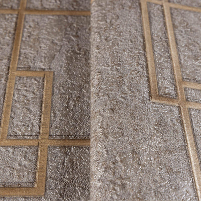Modern Lines Geometric Wallpaper, Brown Contemporary 3D Embossed Wallcovering, Abstract Bold Wall Decor - Adawall -Houston Wallpaper Store - Walcoverings, Curtains & Wall Panels