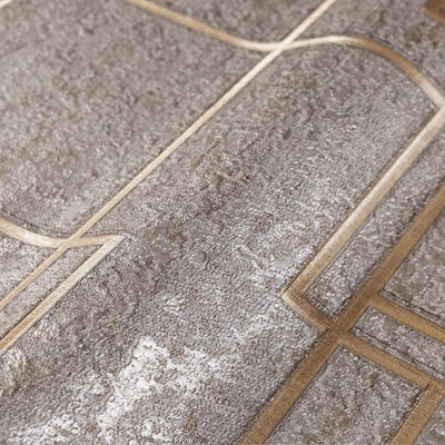 Modern Lines Geometric Wallpaper, Brown Contemporary 3D Embossed Wallcovering, Abstract Bold Wall Decor - Adawall -Houston Wallpaper Store - Walcoverings, Curtains & Wall Panels