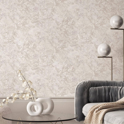 Modern Marble Pattern Wallpaper, Cream Home Wall Decor, Aesthetic Wallpaper, Textured Wallcovering Non-Adhesive and Non-Peel and Stick, Washable - Adawall -Houston Wallpaper Store - Walcoverings, Curtains & Wall Panels