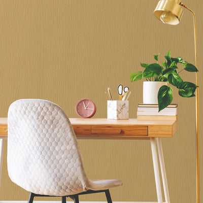 Modern Neutral Embossed Wallpaper, Gold Shiny Neutral 3D Linen Textured, Wallcovering, Traditional, Extra Large 114 sq ft Roll, Fabric - Adawall -Houston Wallpaper Store - Walcoverings, Curtains & Wall Panels