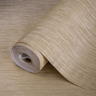 Modern Neutral Embossed Wallpaper, Shiny Brown 3D Linen Textured, Wallcovering, Traditional, Extra Large 114 sq ft Roll, Fabric - Adawall -Houston Wallpaper Store - Walcoverings, Curtains & Wall Panels