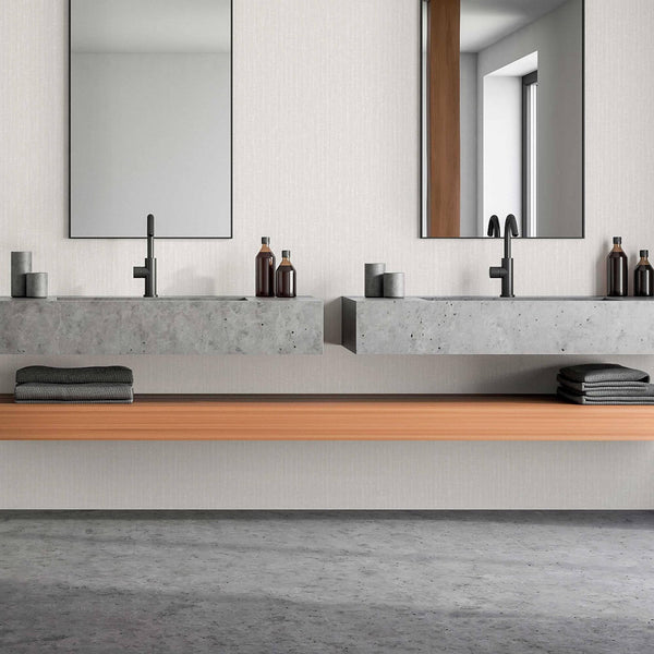 Modern Plain 3D Embossed Wallpaper, White Solid Neutral Colors Seamless Classic Wallcovering, Solid Color Minimalist Wall Decor - Adawall -Houston Wallpaper Store - Walcoverings, Curtains & Wall Panels