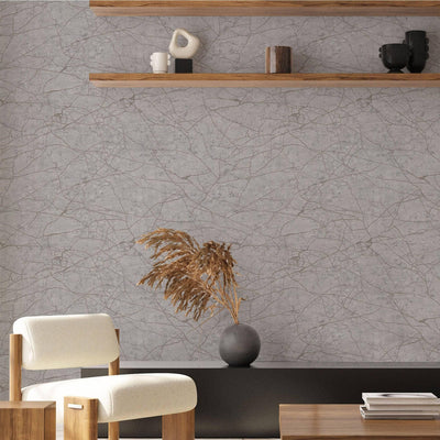 Modern Stone Embossed Wallpaper, Gray Vein Pattern, Abstract Marble Design Home Wall Decor, Aesthetic Wallpaper, Textured Wallcovering - Adawall -Houston Wallpaper Store - Walcoverings, Curtains & Wall Panels