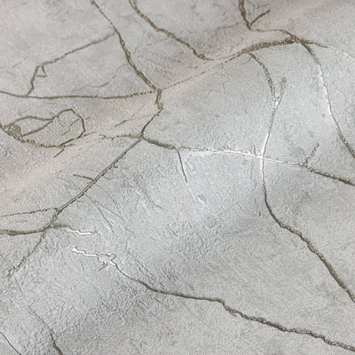 Modern Stone Embossed Wallpaper, Light Gray Vein Pattern, Abstract Marble Design Home Wall Decor, Aesthetic Wallpaper, Textured Wallcovering - Adawall -Houston Wallpaper Store - Walcoverings, Curtains & Wall Panels