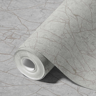 Modern Stone Embossed Wallpaper, Light Gray Vein Pattern, Abstract Marble Design Home Wall Decor, Aesthetic Wallpaper, Textured Wallcovering - Adawall -Houston Wallpaper Store - Walcoverings, Curtains & Wall Panels