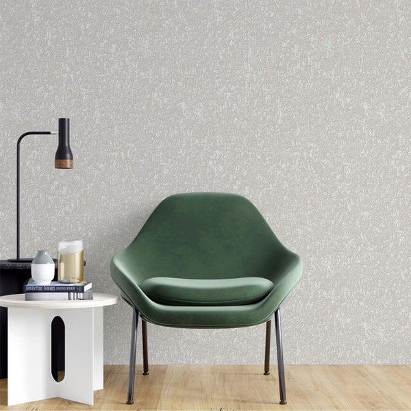 Modern Textured Wallpaper, Light Gray Solid Color Sparkling Light Neutral Colors Non-Pasted Wallcovering, Plain Abstract Design - Adawall -Houston Wallpaper Store - Walcoverings, Curtains & Wall Panels