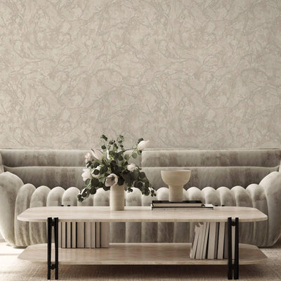 Modern Veined Texture Metallic Wallpaper, Light Beige, Silver Modern 3D Embossed Marble Metallic Accents, Industrial Deign - Adawall -Houston Wallpaper Store - Walcoverings, Curtains & Wall Panels