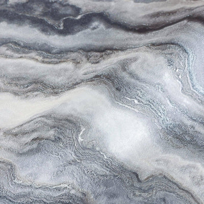 Modern White, Silver Marbled Shiny Wallpaper, Home Wall Decor, Aesthetic Wallpaper, Textured Wallcovering Non-Adhesive and Non-Peel and Stick - Adawall -Houston Wallpaper Store - Walcoverings, Curtains & Wall Panels