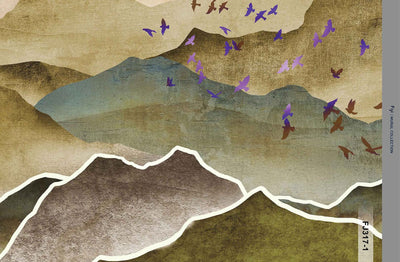 Mountain Scenic Wall Mural, Yellow Nature Wallpaper, Custom Size Wall Covering, Non-Woven, Non-Pasted, Removable, Washable, Extra Large Bird Art - Adawall -Houston Wallpaper Store - Walcoverings, Curtains & Wall Panels