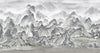 Mountains Scenic Wall Mural, White Landscape Wallpaper, Modern Custom Size Wall Covering, Non-Woven, Non-Pasted, Washable, Removable, Extra Large Wall Covering - Adawall -Houston Wallpaper Store - Walcoverings, Curtains & Wall Panels