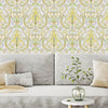 Multi-Color Elegant Damask 3D Embossed Wallpaper,Textured Luxury Wallpaper - Walloro High End Wallcoverings & More