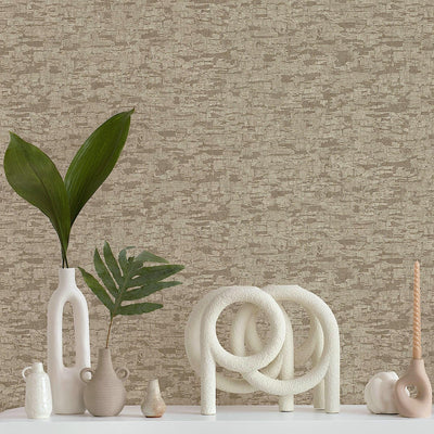 Neutral Cork Wood Bark Wallpaper, Wood Grain Tree Trunk Deep Embossed Rich Textured Wallcovering - Adawall -Houston Wallpaper Store - Walcoverings, Curtains & Wall Panels