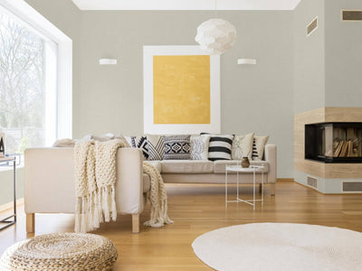 Off White Jute Basket Weave Textured Wallpaper, Solid Color Modern Plain Wallcovering - Adawall -Houston Wallpaper Store - Walcoverings, Curtains & Wall Panels