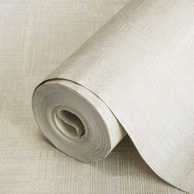 Off White Modern Abstract Geometric Wallpaper, Stylish 3D Embossed Neutral Colors Wallcovering - Adawall -Houston Wallpaper Store - Walcoverings, Curtains & Wall Panels