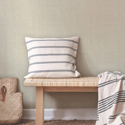 Off White Modern Abstract Geometric Wallpaper, Stylish 3D Embossed Neutral Colors Wallcovering - Adawall -Houston Wallpaper Store - Walcoverings, Curtains & Wall Panels