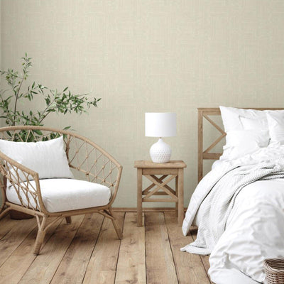 Off White Modern Abstract Geometric Wallpaper, Stylish 3D Embossed Neutral Colors Wallcovering - Adawall -Houston Wallpaper Store - Walcoverings, Curtains & Wall Panels