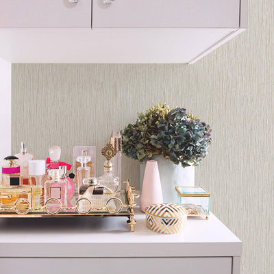 Off White Thin Modern Striped Wallpaper, Deep Embossed Textured Modern Wallcovering - Adawall -Houston Wallpaper Store - Walcoverings, Curtains & Wall Panels