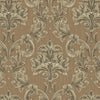 Oriental Damask Deep Embossed Wallpaper, Brown 3D Textured Wallcovering, Traditional, Extra Large 114 sq ft Roll, Stylish Wallpaper, Luxury Floral - Walloro High End Wallcoverings & More