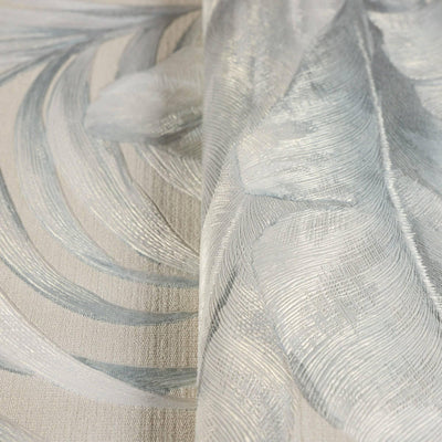 Palm Trees Embossed Wallpaper, Rich Textured Green Leaves Wallcovering, Large 114 sq ft Roll, Washable, Sturdy, Blue Plants Leaves Wallpaper - Adawall -Houston Wallpaper Store - Walcoverings, Curtains & Wall Panels