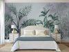 Palm Trees Nature Scene Tropical Wall Mural, Gray Custom Size Wallpaper, Non-Woven, Non-Pasted, Washable, Oversized Large Wall Art, Removable - Adawall -Houston Wallpaper Store - Walcoverings, Curtains & Wall Panels