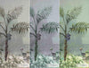 Palm Trees Nature Scene Tropical Wall Mural, Gray Custom Size Wallpaper, Non-Woven, Non-Pasted, Washable, Oversized Large Wall Art, Removable - Adawall -Houston Wallpaper Store - Walcoverings, Curtains & Wall Panels