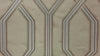 Geometric Wallpaper, 3D Embossed Modern Flocked Wallcovering, Beige, Silver Fabric Touch Contemporary Washable, Extra Large 177 sq ft Roll