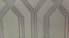 Geometric Wallpaper, 3D Embossed Modern Flocked Wallcovering, White, Silver Fabric Touch Contemporary Washable, Extra Large 177 sq ft Roll