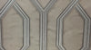 Geometric Wallpaper, 3D Embossed Modern Flocked Wallcovering, Light Gray, Silver Fabric Touch Contemporary Washable, Extra Large 177 sq ft Roll