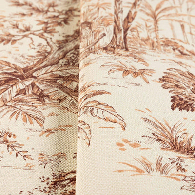 Red Tropical Toile Textured Wallpaper, Stylish Plants Animals Jungle Forest Theme Wallcovering - Adawall -Houston Wallpaper Store - Walcoverings, Curtains & Wall Panels