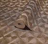 Round Geometric Shapes Deep Embossed Wallpaper, Brown Shiny Surface Textured Wall Accent Decor - Adawall -Houston Wallpaper Store - Walcoverings, Curtains & Wall Panels