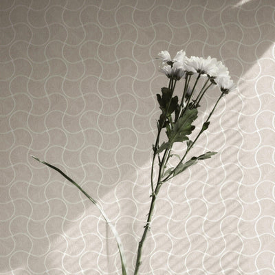 Round Geometric Shapes Deep Embossed Wallpaper, Light Neutral Shiny Surface Textured Wall Accent Decor - Adawall -Houston Wallpaper Store - Walcoverings, Curtains & Wall Panels